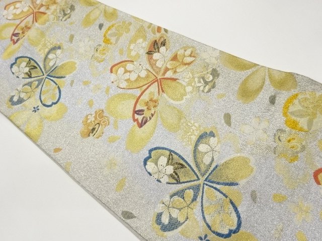 JAPANESE KIMONO / FUKURO OBI / WOVEN SCATTERED SAKURA